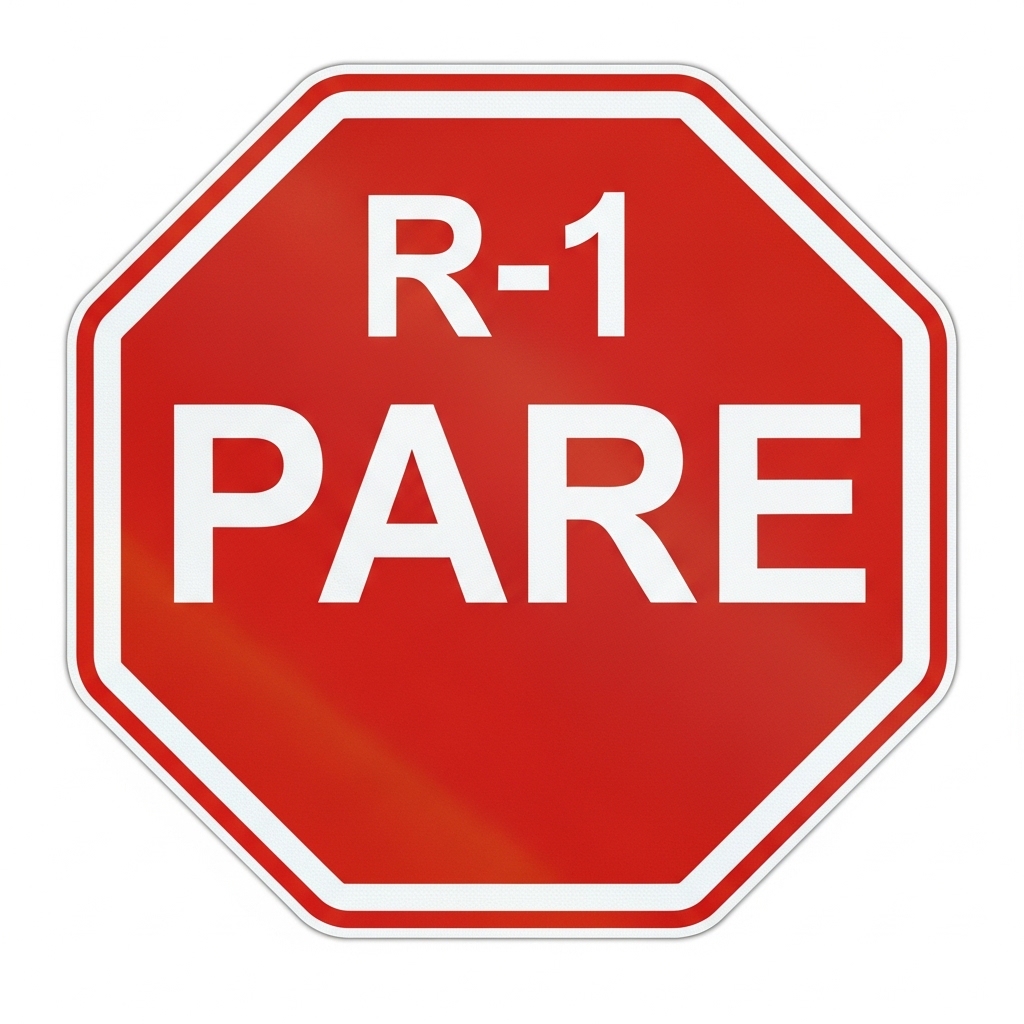 Placa R-1 PARE